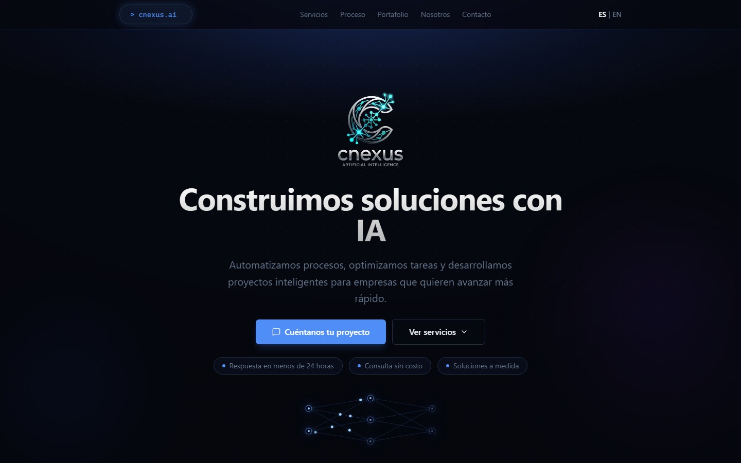 Vista previa de la aplicación cnexus ai
